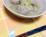 簡単　ひき肉団子ともやしのスープ作り方12写真