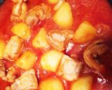 チキンとジャガイモのトマト煮オーブン焼き作り方4写真