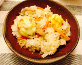 (甘)栗入り五目おこわ☆炊飯器で簡単！作り方9写真