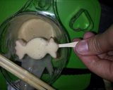 お弁当にｷｬﾝﾃﾞｨｱﾒﾘｶﾝﾄﾞｯｸﾞ作り方6写真