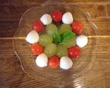 ぶどうとモツァレラチーズのカプレーゼ作り方5写真
