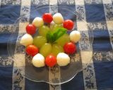 ぶどうとモツァレラチーズのカプレーゼ作り方6写真