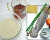 土鍋で炊飯☆イカ墨炊込みご飯作り方1写真