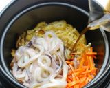 土鍋で炊飯☆イカ墨炊込みご飯作り方4写真