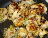 BBQで余る塩キャベツのたれで旨チキン♪作り方4写真