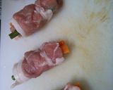 いんげん 人参の 豚肉巻き 照り焼き味で作り方6写真