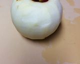 乳児も食べれるピンクの煮リンゴ作り方1写真