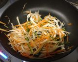チヂミ風♪青パパイヤの卵焼き作り方3写真