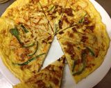 チヂミ風♪青パパイヤの卵焼き作り方10写真