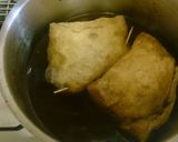 甘辛☆玉ねぎと牛肉の油揚げ包み煮作り方5写真