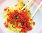 簡単！そうめんかぼちゃの和風梅サラダ♡作り方3写真