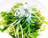 水菜としらすゴマ油あえ☆ビールのお供作り方3写真