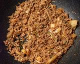麻婆豆腐風☆野菜と肉とキムチのあんかけ作り方3写真