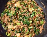 麻婆豆腐風☆野菜と肉とキムチのあんかけ作り方4写真