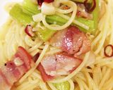 アスパラとベーコンのペペロンチーノ作り方4写真