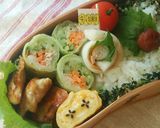 運動会弁当やおもてなしに♪彩り野菜ロール作り方10写真