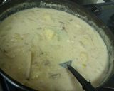 エリンギと馬鈴薯のシチュークリームパスタ作り方4写真