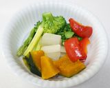 とろけるチーズの温野菜サラダ作り方9写真