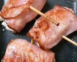 お弁当に♡鶏ささみのベーコン巻き作り方3写真