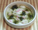 とろろ昆布とかまぼこのスープ作り方3写真