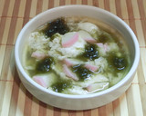 とろろ昆布とかまぼこのスープ作り方3写真