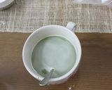牛乳でアワアワ　緑茶ラテ作り方4写真