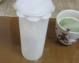 牛乳でアワアワ　緑茶ラテ作り方5写真