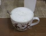 牛乳でアワアワ　緑茶ラテ作り方6写真