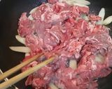 牛肉とごぼうの炒めもの作り方2写真