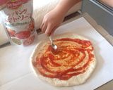 キャンプ！ダッチオーブンでピザ作り方1写真