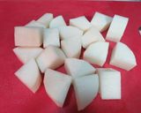 簡単✿大根と豚こまの煮物作り方1写真