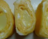 定番の玉子焼き、チーズが真ん中でとろーり作り方6写真