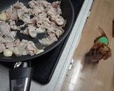 長芋と豚肉のニンニク炒め作り方3写真