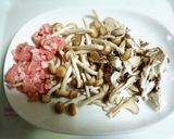 豚肉ときのこのごま油香る炊き込みご飯作り方1写真