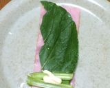 【お弁当】葉っぱでクルクル作り方2写真