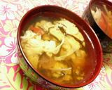 塩昆布で☆ホッカホカかき玉汁♪♪作り方3写真