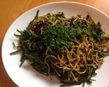 ニラの花芽de焼きそば作り方5写真