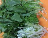 水菜と竹輪のサラダ作り方1写真
