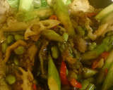 中華風＊鶏肉と秋野菜の炒めレタス包み作り方11写真