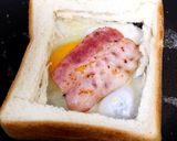 とろーり♡♡ベーコンエッグトースト⁂作り方4写真