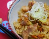土鍋で炊飯☆落花生の炊込みご飯作り方6写真