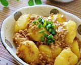 安い！簡単！美味♫もやしと挽肉あんかけ丼作り方7写真