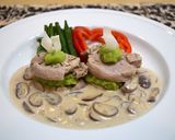 豚フィレ肉とそら豆のミルフィーユ仕立て♪作り方12写真