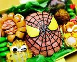 簡単！スパイダーマン☆キャラ弁・運動会作り方5写真