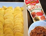 余ったミートソースでじゃが芋の重ね焼き♪作り方2写真