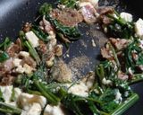 油不使用　空芯菜と豚肉のへルーシー炒め作り方3写真