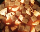 簡単！鶏胸肉となすとこんにゃくの味噌煮作り方14写真