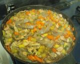 薩摩芋を使った彩り肉じゃが作り方3写真