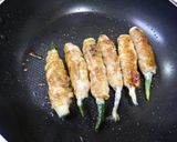 ★彡オクラとチーズの肉巻き 弁当に★彡作り方5写真