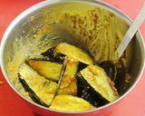 揚げ茄子のピリ辛胡麻和え☺お弁当にも作り方3写真